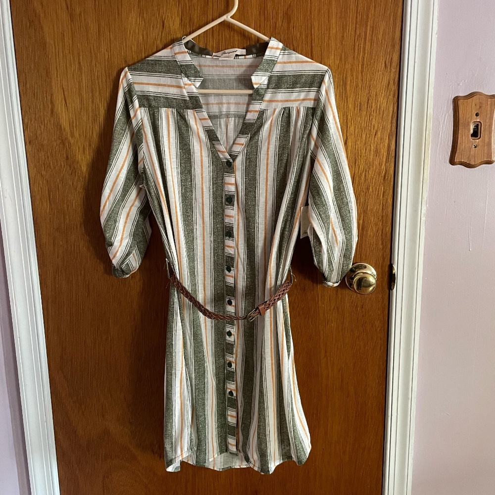 Passport button-down dress (NWT)